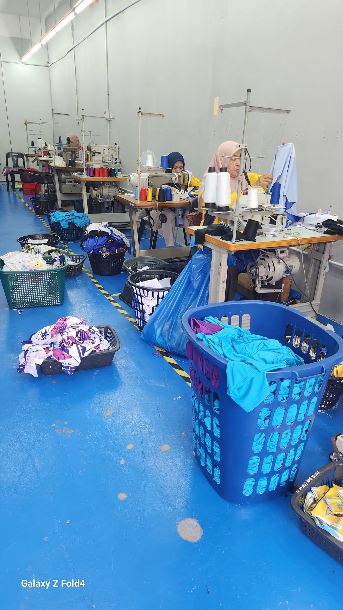 Professional sewing production line